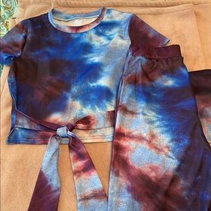 2 Piece Tye Dye Outfit